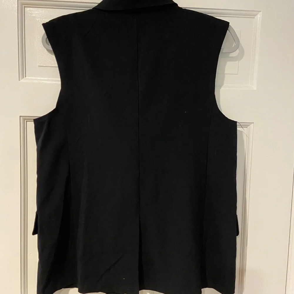 Weissman Mixify Studio Exclusive Black Woven Stretch Suiting Vest – Adult Medium - Picture 3 of 9